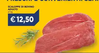 Esselunga SCALOPPE DI BOVINO ADULTO offerta