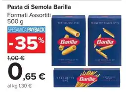 Carrefour PASTA DI SEMOLA BARILLA offerta