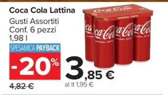 Carrefour Coca Cola Lattina offerta