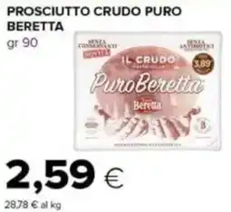 Tigre Prosciutto crudo puro beretta offerta
