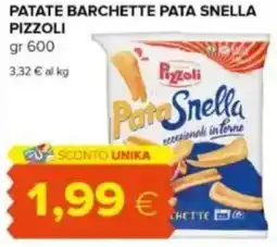 Tigre Patate barchette pata snella PIZZOLI offerta