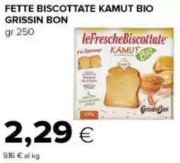 Tigre Fette biscottate kamut bio GRISSIN BON offerta