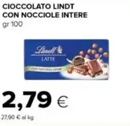 Tigre Cioccolato lindt con nocciole intere offerta