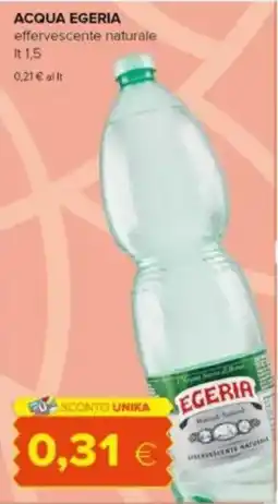 Tigre ACQUA EGERIA effervescente naturale offerta