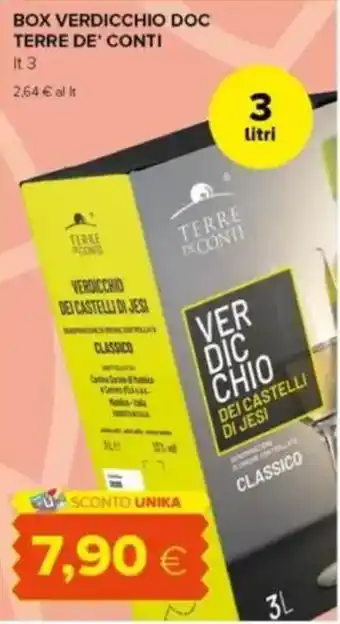 Tigre Box verdicchio doc TERRE DE' CONTI offerta
