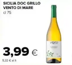 Tigre Sicilia doc grillo vento di mare offerta