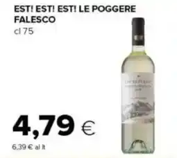 Tigre Est! est! est! le poggere falesco offerta