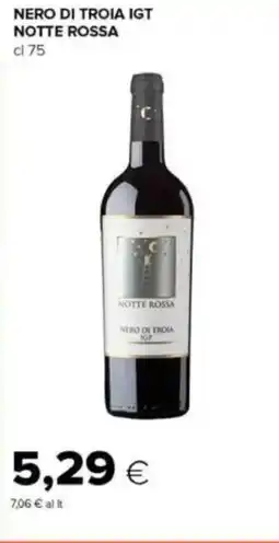 Tigre Nero di troia igt NOTTE ROSSA offerta