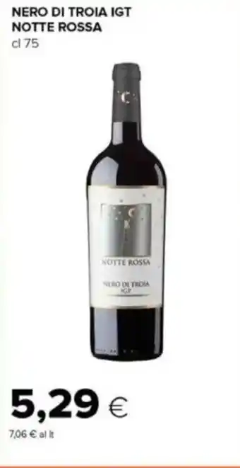Tigre Nero di troia igt NOTTE ROSSA offerta