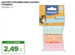 Tigre Sacchetti ricambio raccoglifeci VITAKRAFT offerta