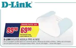 Trony D-LINK ROUTER AQUILA PRO AI M30 offerta
