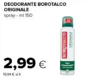 Tigre Deodorante borotalco originale offerta