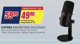 Trony Hyperx microfono solocast offerta