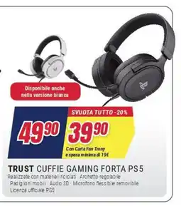 Trony Trust cuffie gaming forta PS 5 offerta