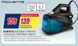 Trony ROWENTA SISTEMA STIRANTE A CALDAIA CONTINUA VR8317 offerta