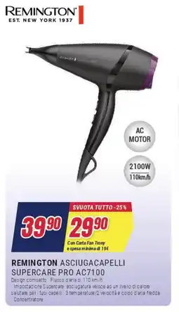 Trony REMINGTON ASCIUGACAPELLI SUPERCARE PRO AC7100 offerta