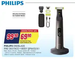 Trony PHILIPS ONEBLADE PRO 360 FACE + BODY QP6652/61 offerta