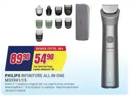 Trony PHILIPS RIFINITORE ALL-IN-ONE MG5941/15 offerta