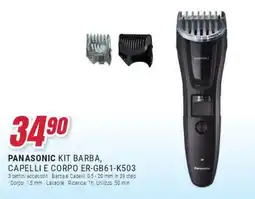 Trony PANASONIC KIT BARBA, CAPELLI E CORPO ER-GB61-K503 offerta