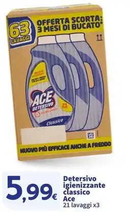 Sigma Detersivo igienizzante classico Ace offerta