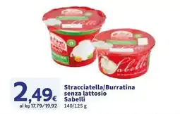 Sigma Stracciatella/Burratina senza lattosio Sabelli offerta