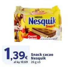 Sigma Snack cacao Nesquik offerta
