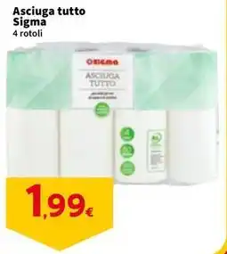 Sigma Asciuga tutto Sigma 4 rotoli offerta
