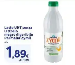 Sigma Latte UHT senza lattosio magro digeribile Parmalat Zymil offerta