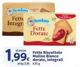 Sigma Fette Biscottate Mulino Bianco dorate, integrali offerta