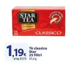 Sigma Tè classico Star 25 filtri offerta