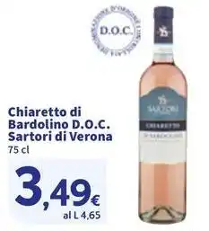Sigma Chiaretto di Bardolino D.O.c. Sartori di Verona offerta