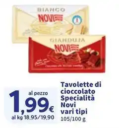 Sigma Tavolette di cioccolato Specialità Novi offerta