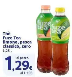 Thè Fuze Tea limone, pesca classico, zero