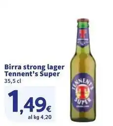 Sigma Birra strong lager Tennent's Super offerta