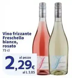 Sigma Vino frizzante Freschello bianco, rosato offerta