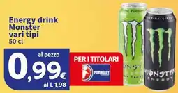 Sigma Energy drink Monster offerta