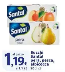 Sigma Succhi Santàl pera, pesca, albicocca offerta
