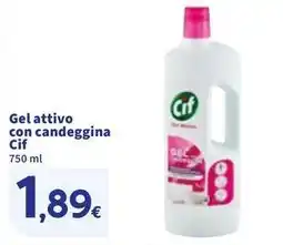 Sigma Gel attivo con candeggina Cif offerta