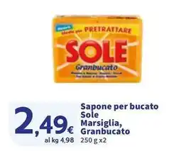 Sigma Sapone per bucato Sole Marsiglia, Granbucato offerta