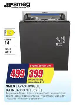 Trony SMEG LAVASTOVIGLIE DA INCASSO STL362DQ offerta