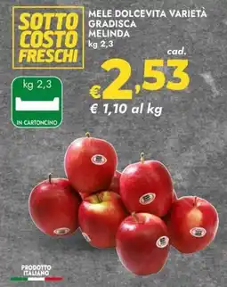 Bennet Mele dolcevita varietà gradisca melinda offerta