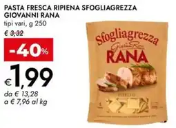 Bennet Pasta fresca ripiena sfogliagrezza GIOVANNI RANA offerta