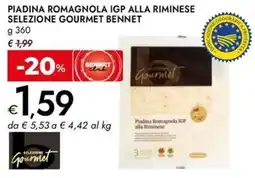 Bennet Piadina romagnola igp alla riminese SELEZIONE GOURMET BENNET offerta