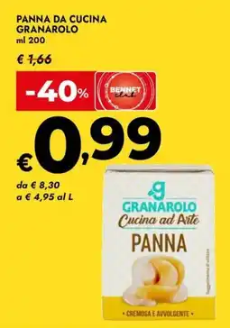 Bennet Panna da cucina GRANAROLO offerta