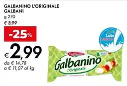 Bennet Galbanino l'originale GALBANI offerta
