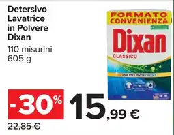 Carrefour Detersivo Lavatrice in Polvere Dixan offerta