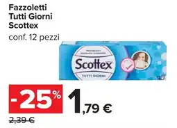 Carrefour Fazzoletti Tutti Giorni Scottex offerta