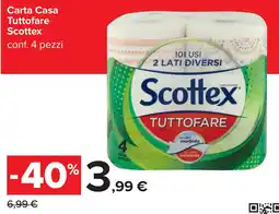 Carrefour Carta Casa Tuttofare Scottex offerta