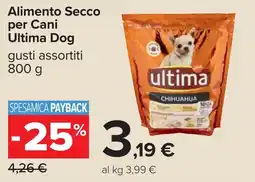 Carrefour Alimento Secco per Cani Ultima Dog offerta