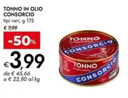 Bennet Tonno in olio CONSORCIO offerta